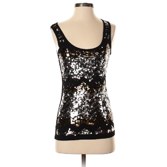 a.n.a Tops - a.n.a. A New Approach Sequins Black Top size Small